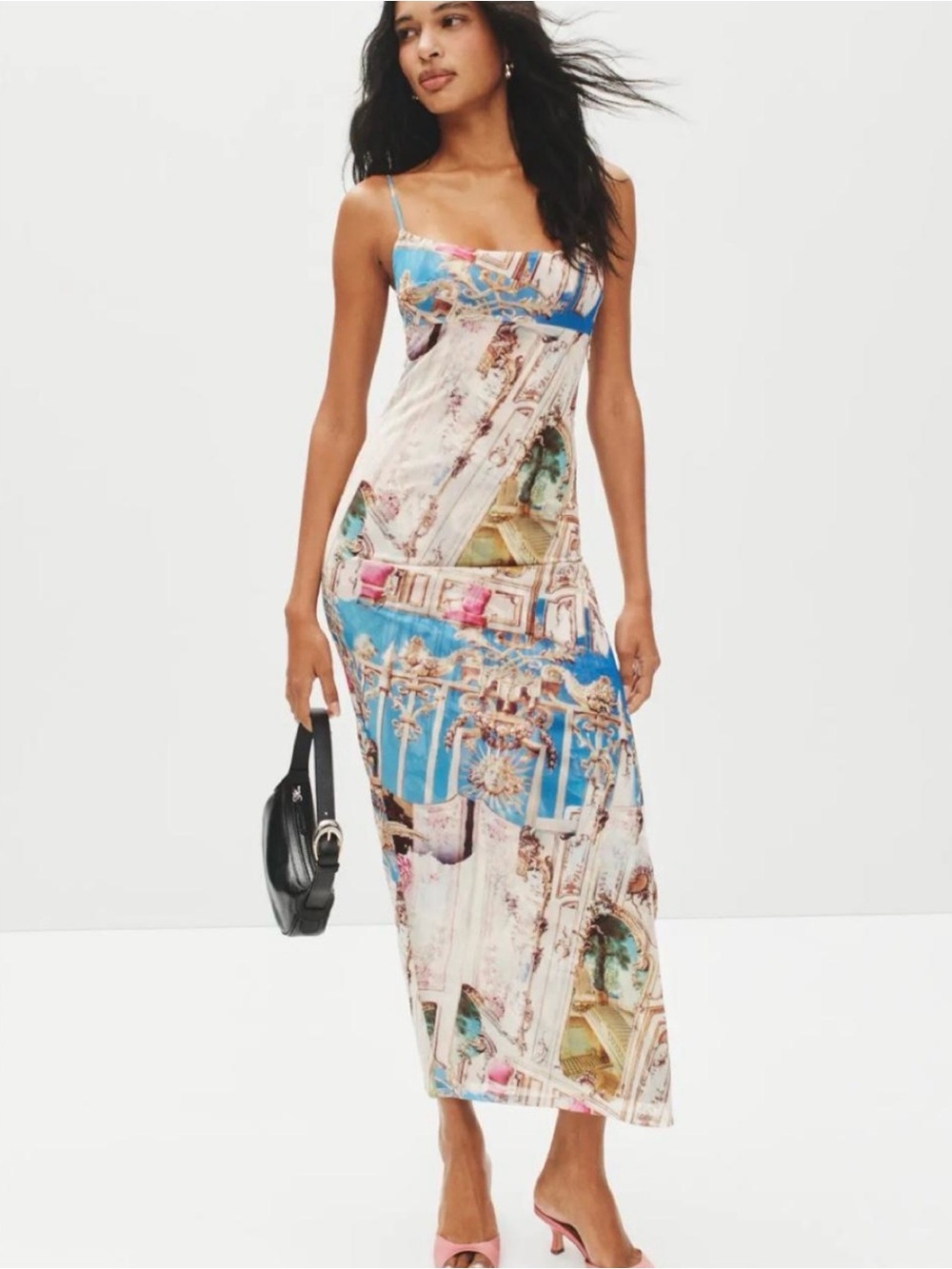 MIAOU x Paloma Elsesser small multicolor maxi dress Size